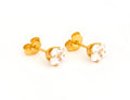 5x5mm CZ Princess Cut Stud G/P (Sensitive Ear)