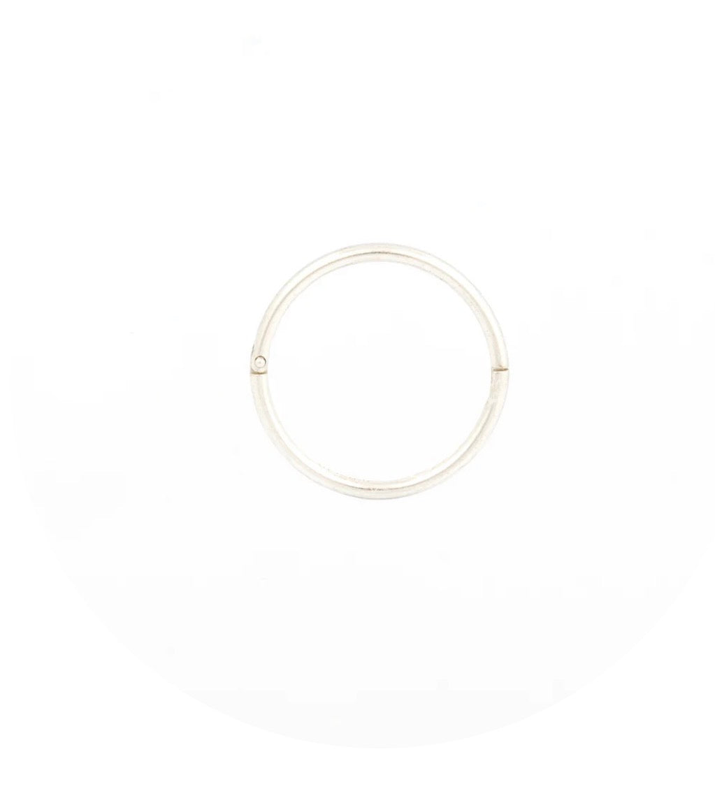 18GA 1/2" Smooth Hinged Hoop S/S .925 Silver (Sensitive Ear)