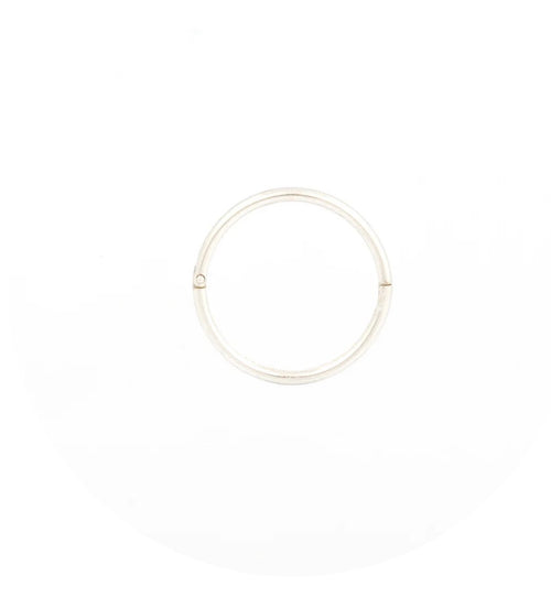 18GA 1/2" Smooth Hinged Hoop S/S .925 Silver (Sensitive Ear)