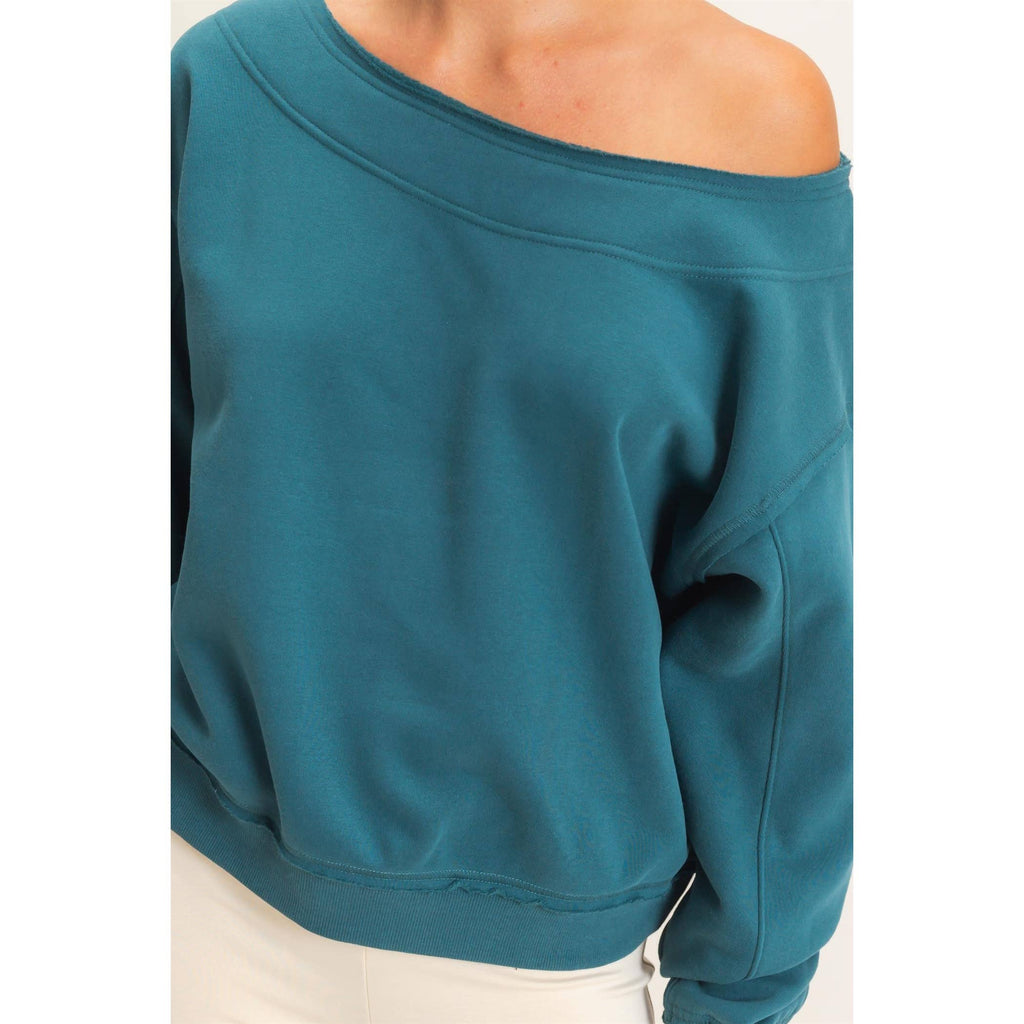 Off Shoulder Sweatshirt