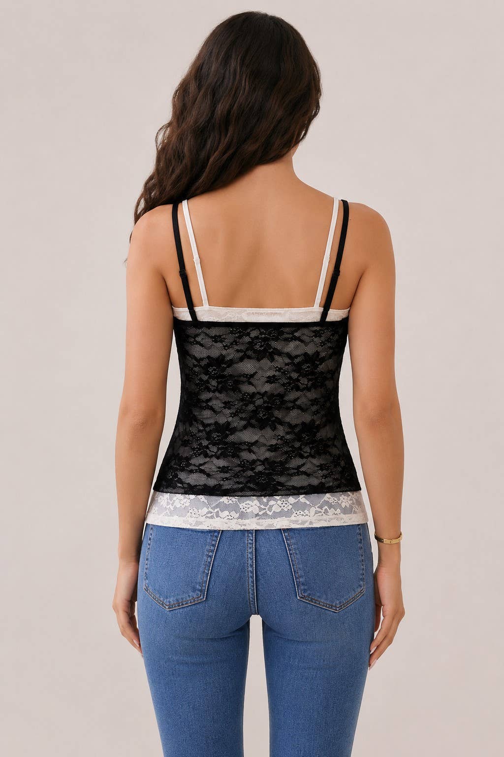 LC55331A - FAKE LAYERD CAMI TOP