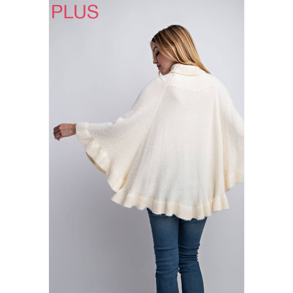 PLUS PONCHO SWEATER