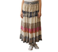 Young Threads Boho Patchwork Maxi Skirt
