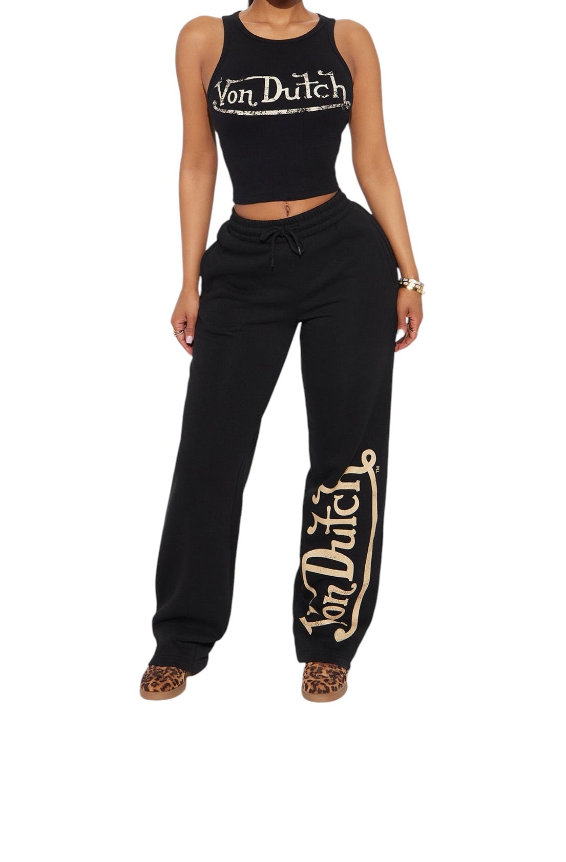 Von Dutch Vintage Logo Ribbed Tank