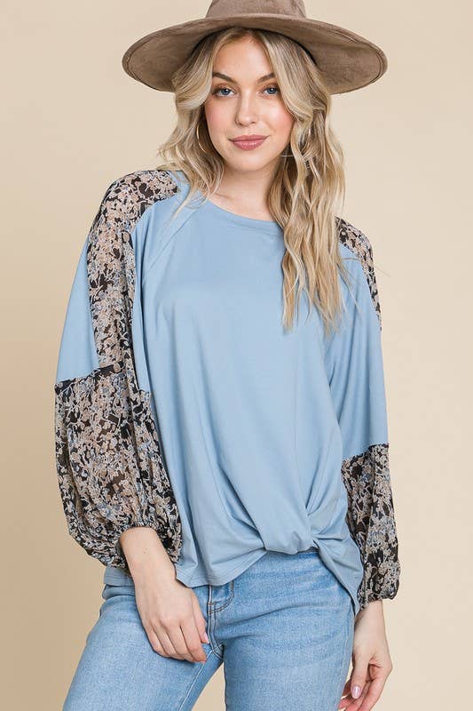 Blush Twist Fashion Top