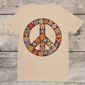 Hippy Flower Peace Symbol Unisex Tee