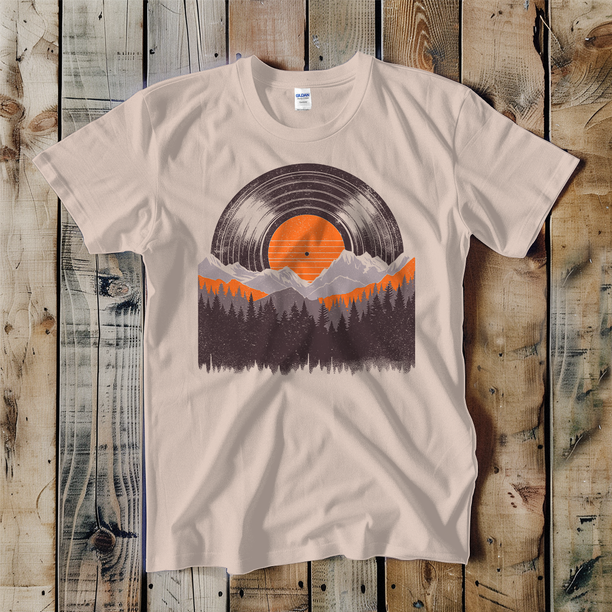 Vinyl Record Sunrise Unisex Tee