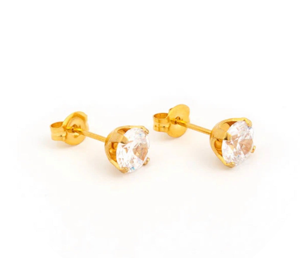 6mm CZ Stud G/P (Sensitive Ear)