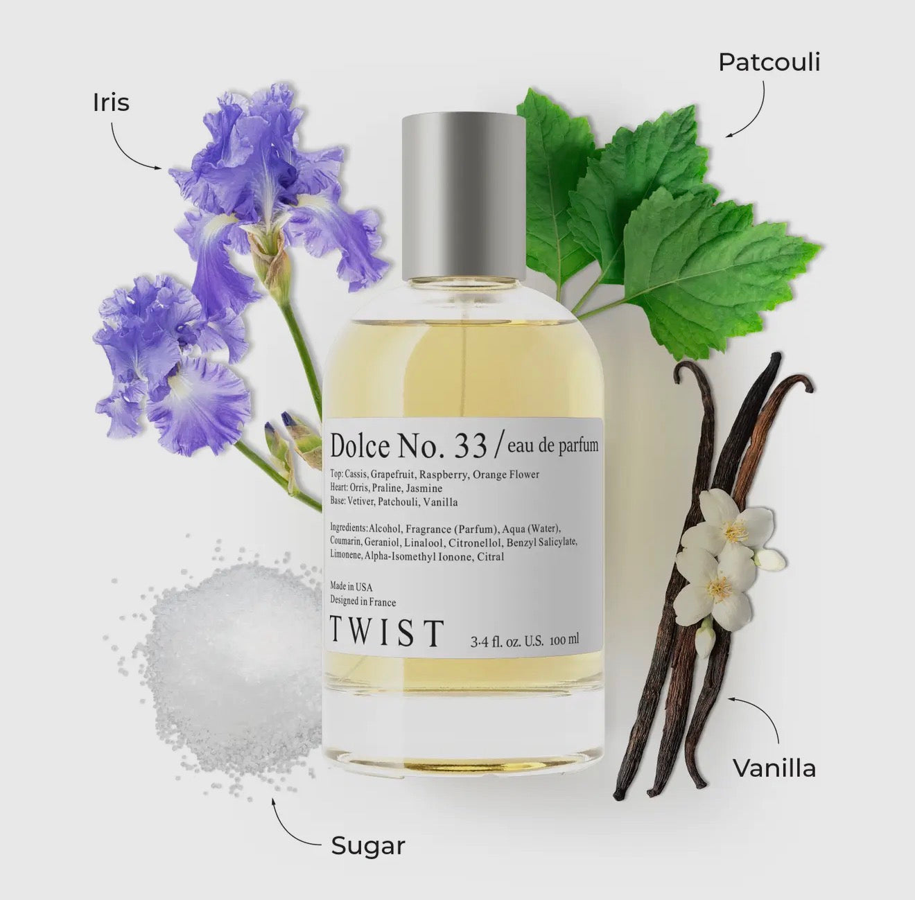 Twist Dolce No. 33 Eau de Parfum - 3.4 oz / 100 ml (Inspired Fragrance for Women)