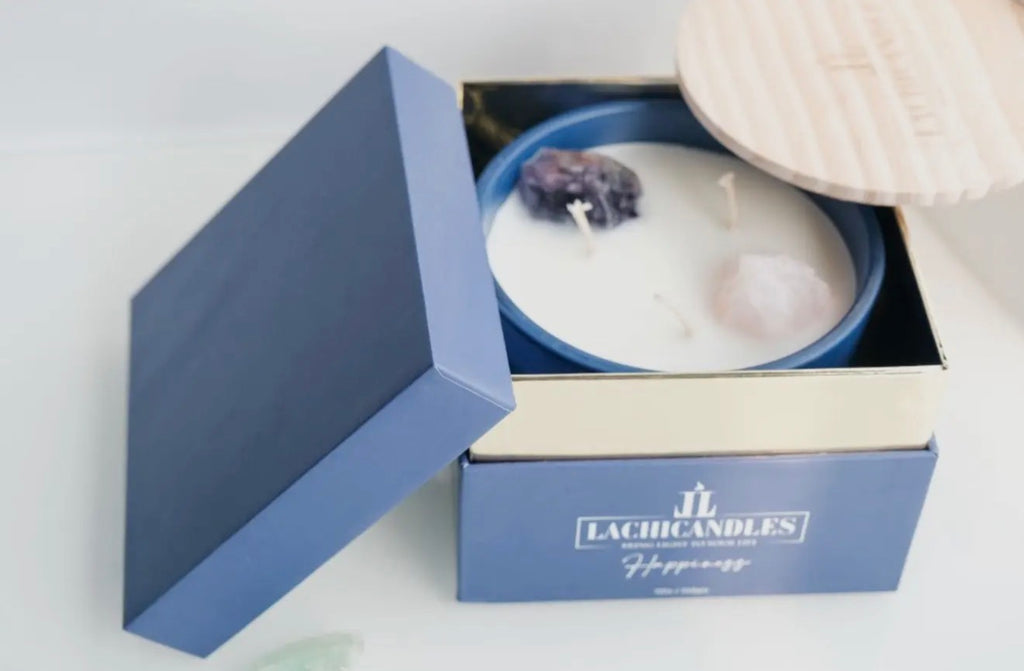 Lavender & Vanilla | Crystal Soy Candles