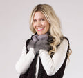 Fur Cuff Ultra Suede Gloves, 3 Assorted