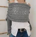 Hollow Plain Twist Crochet Shawl