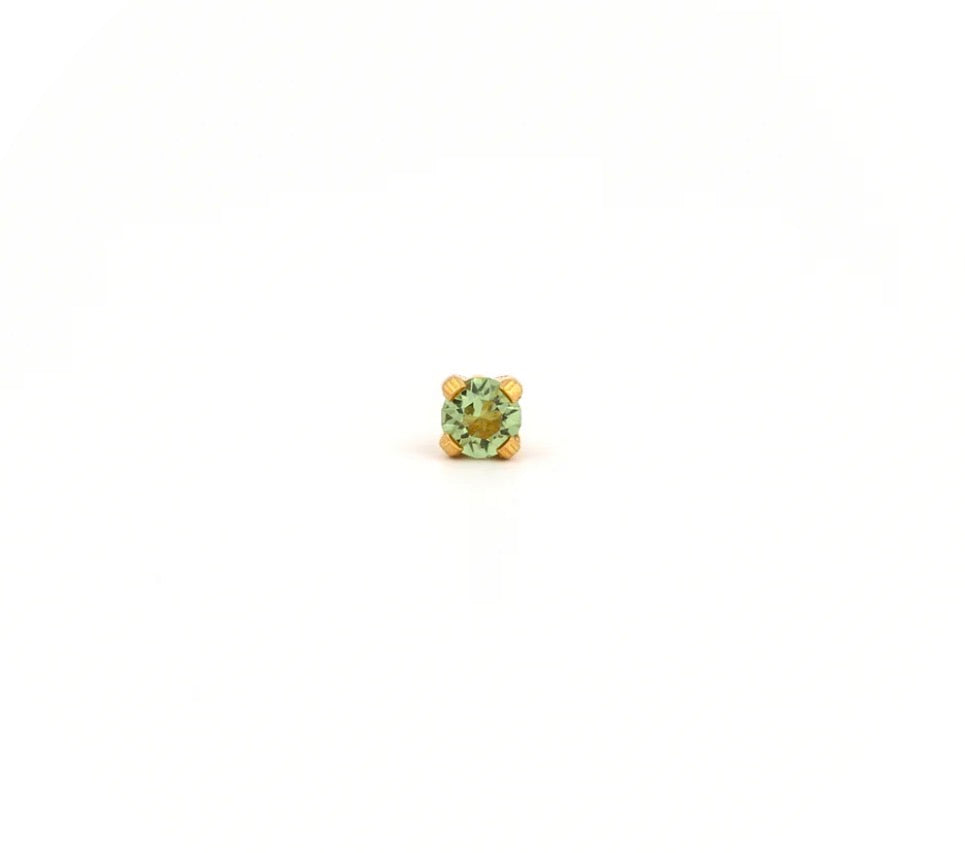 GP 3mm Aug Peridot (Sensitive Ear)