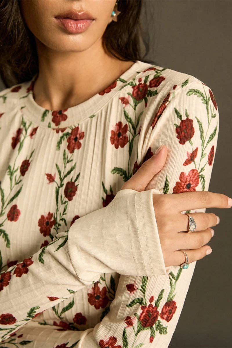Floral Long Sleeve T-Shirt