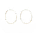 18GA 1/2" Smooth Hinged Hoop S/S .925 Silver (Sensitive Ear)