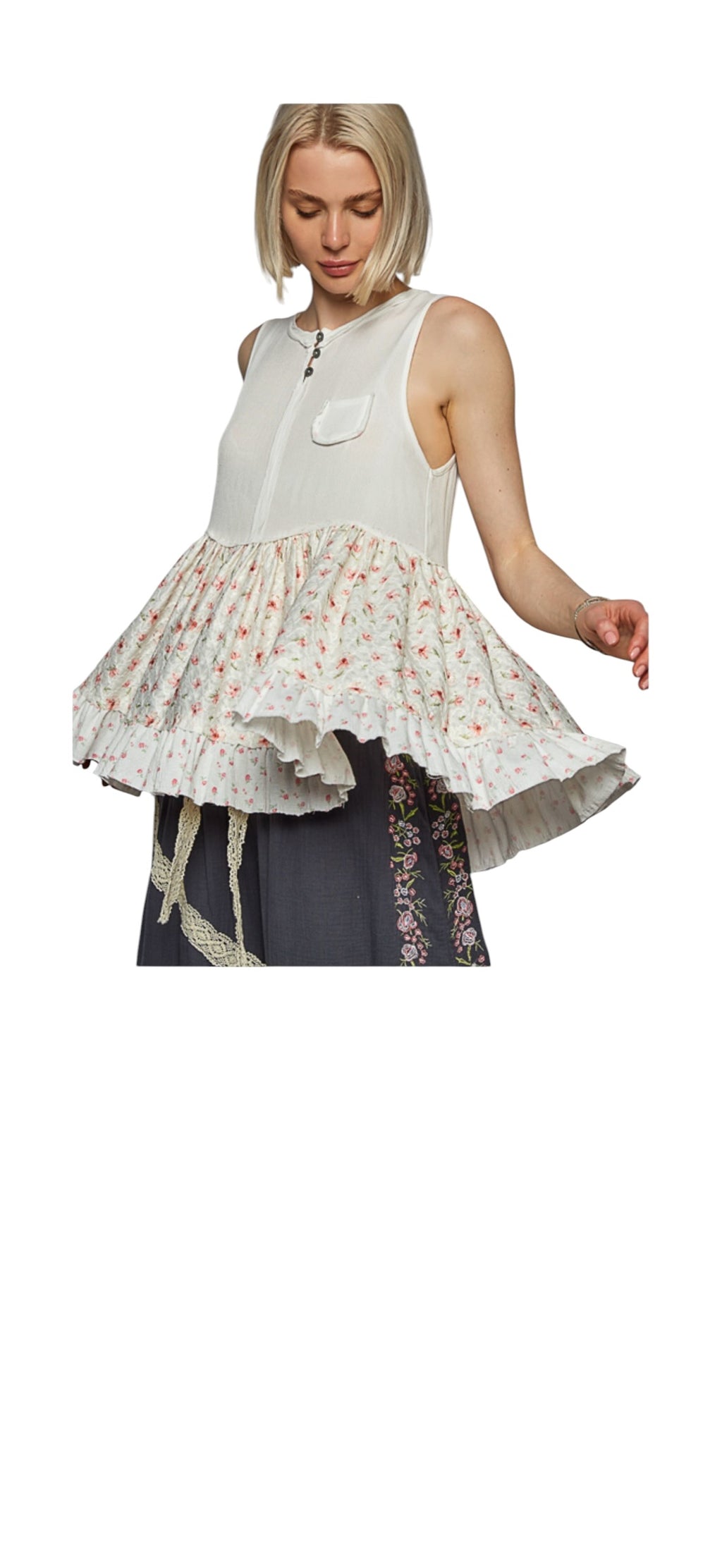 POL Sweet Babydoll Tank