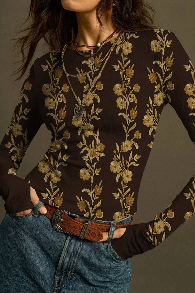 Floral Long Sleeve T-Shirt
