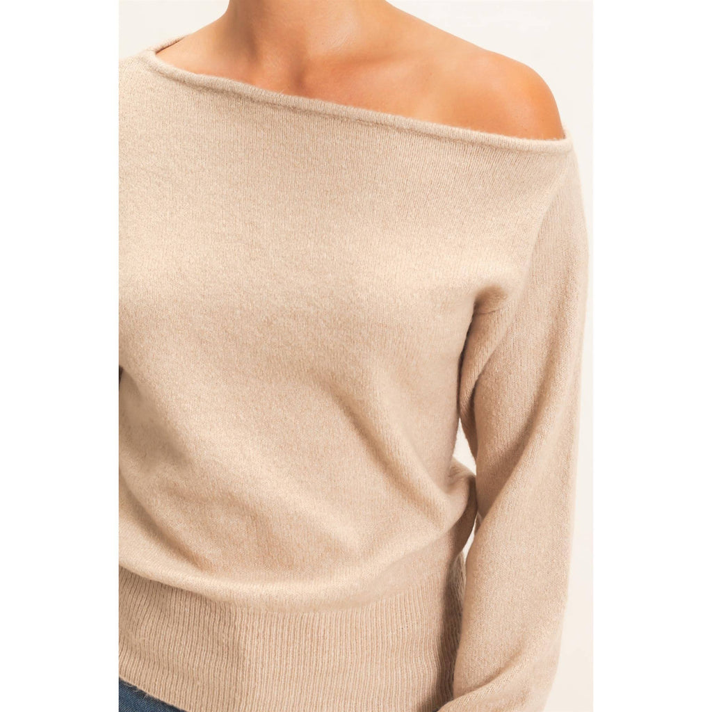 Off The Shoulder Sweater Top