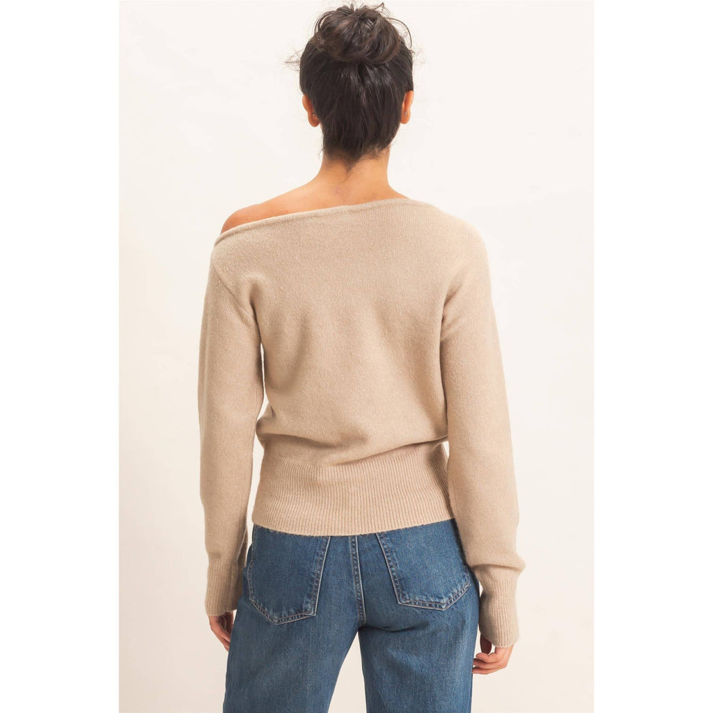 Off The Shoulder Sweater Top