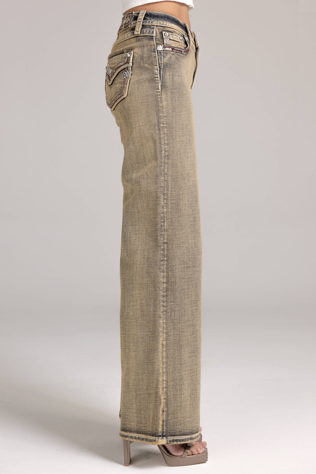 HIGH RISE WIDE JEANS