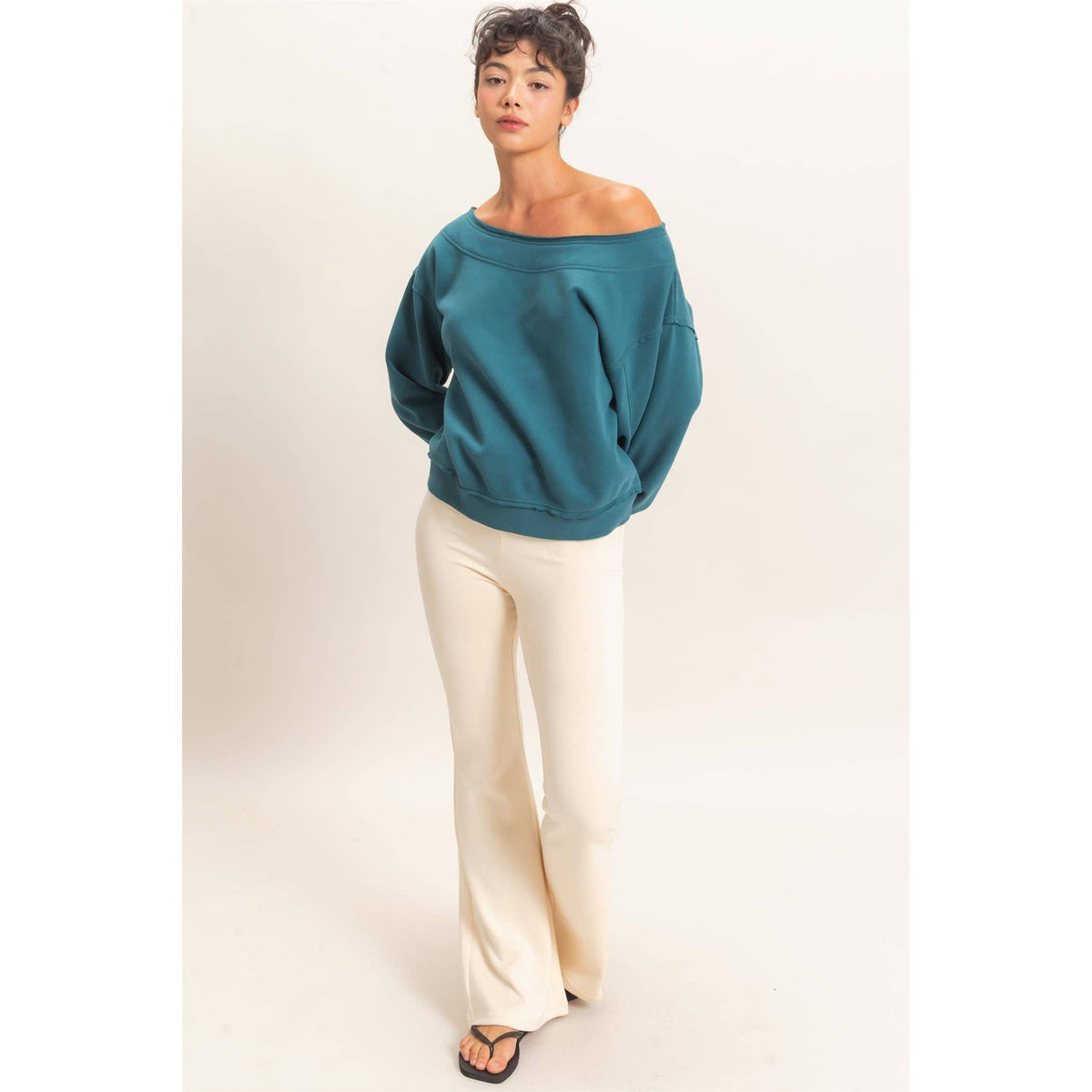 Off Shoulder Sweatshirt
