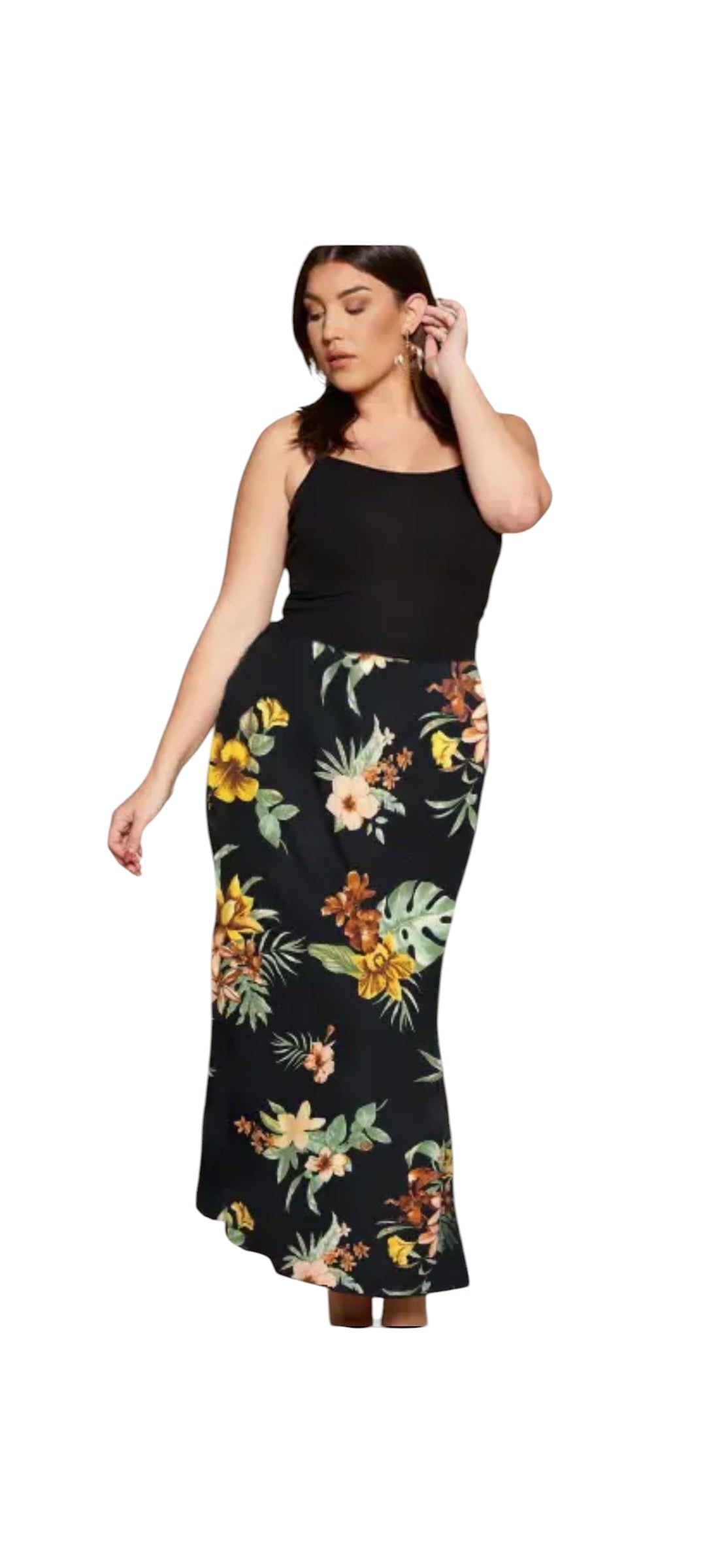Emerald Maxi Skirt - Plus Size
