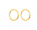 18GA 3/8" Smooth hinged Hoop G/P .925 Silver (Sensitive Ear)