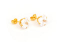 8x8mm CZ Princess Cut Stud G/P (Sensitive Ear)