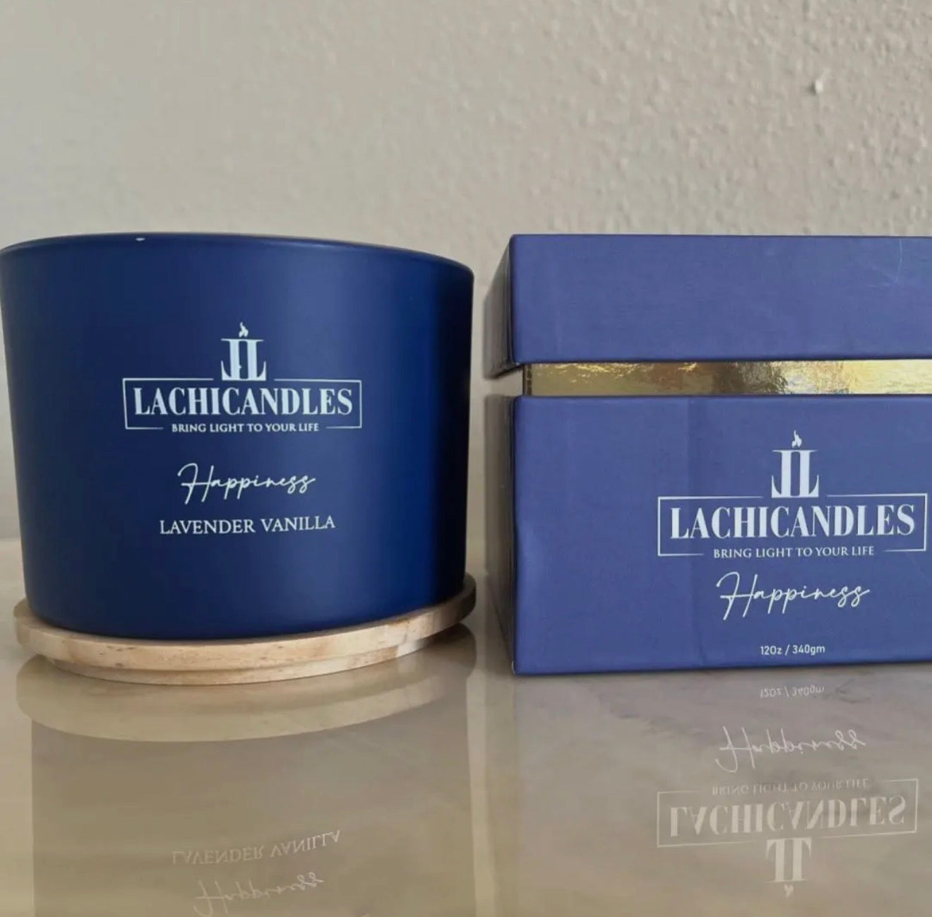 Lavender & Vanilla | Crystal Soy Candles