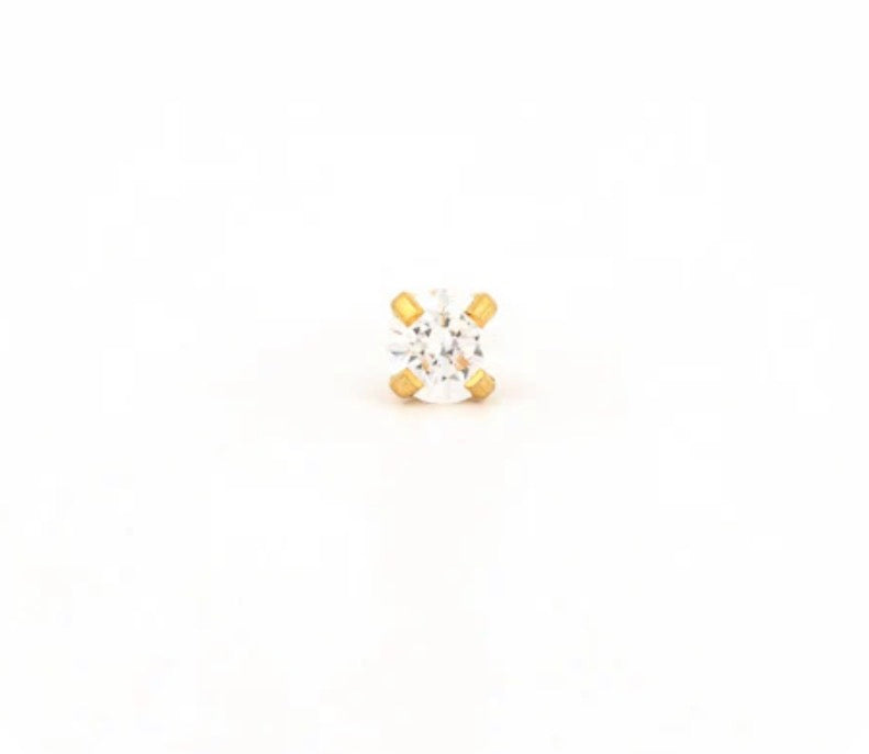 4mm CZ Stud G/P (Sensitive Ear)
