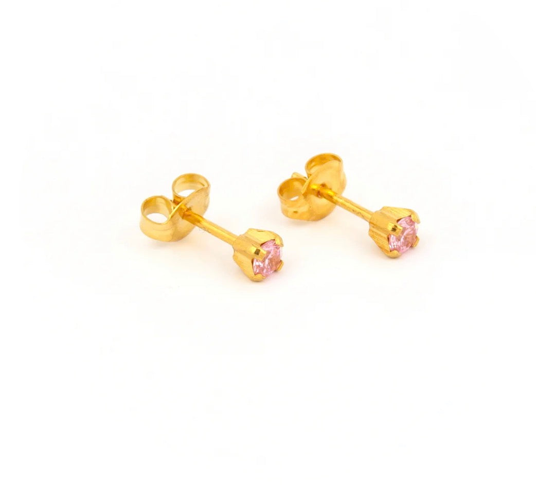 GP 3mm CZ Pink (Sensitive Ear)