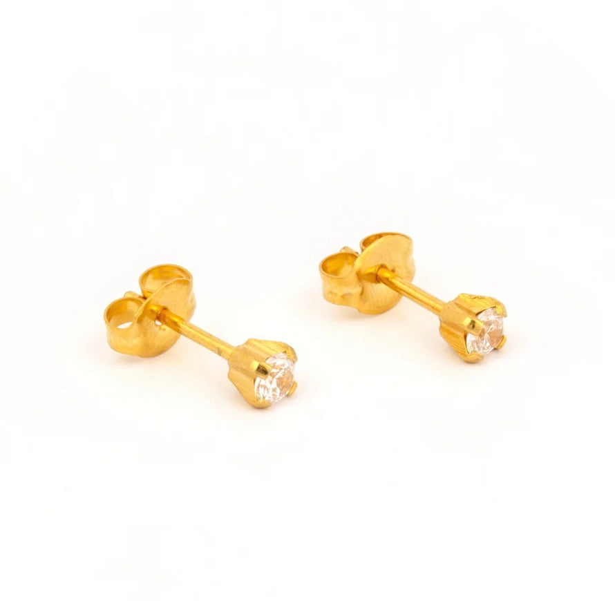 3mm CZ Stud G/P (Sensitive Ear)