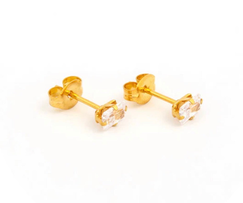 5x3mm CZ Stud G/P (Sensitive Ear)