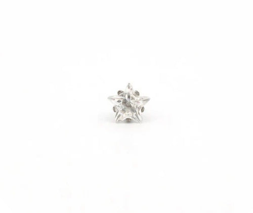 5mm CZ Star Tiffany Stud S/S (Sensitive Ear)
