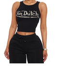 Von Dutch Vintage Logo Ribbed Tank