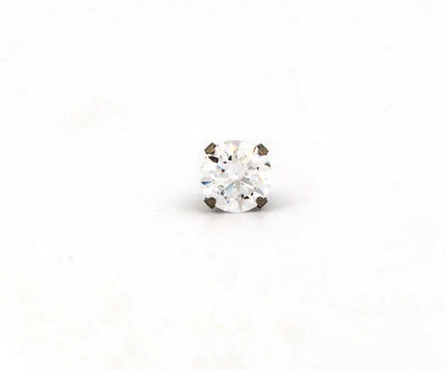 5mm CZ Stud S/S (Sensitive Ear)