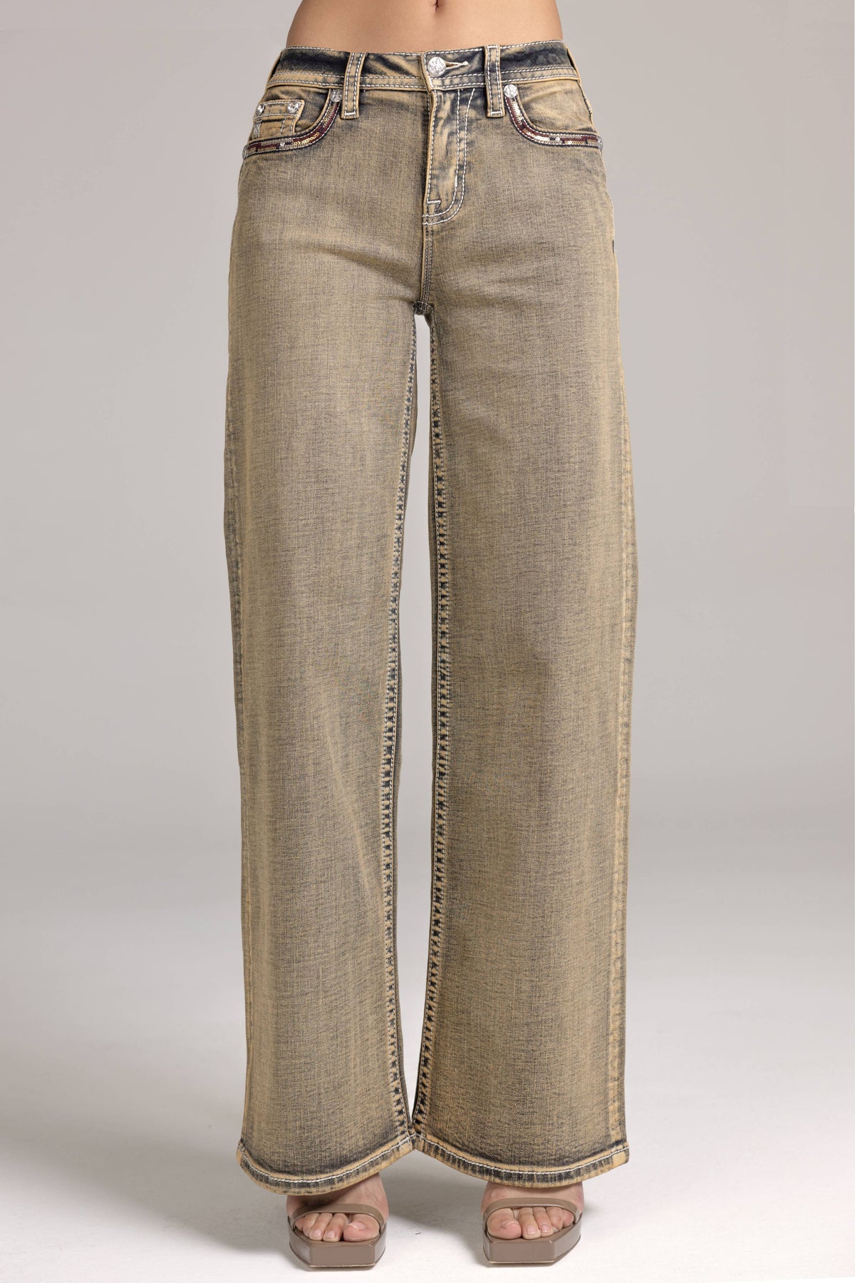 HIGH RISE WIDE JEANS