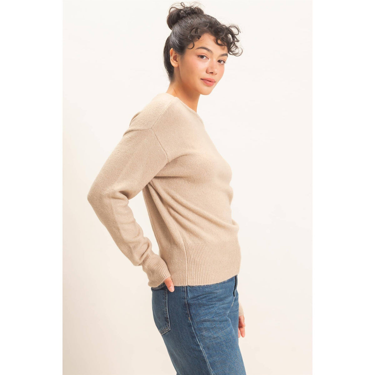 Off The Shoulder Sweater Top